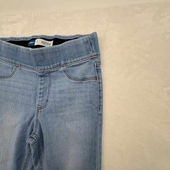 Old Navy Women's Size 4 TALL Rockstar Super Skinny Jeggings Mid Rise Light Wash - Picture 4 of 8